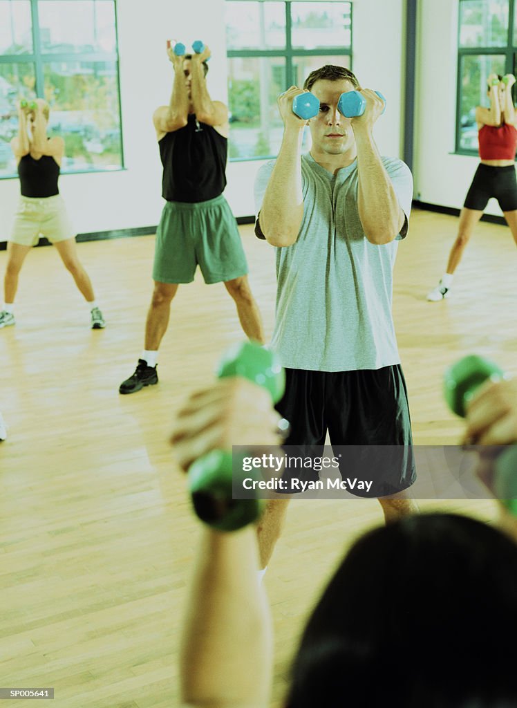 People in an Aerobics Class