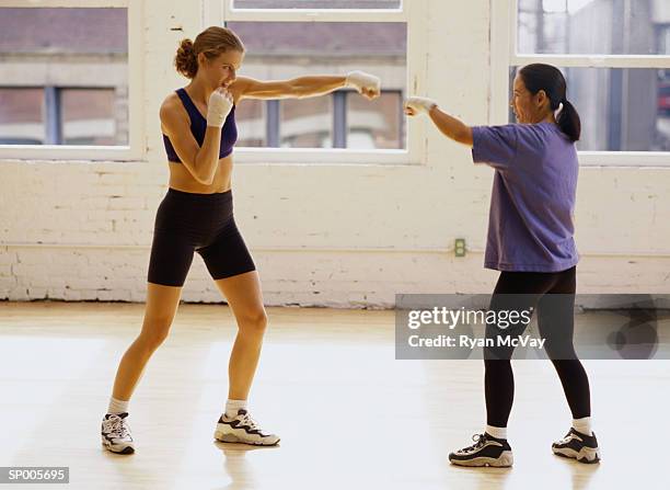 women kick boxing - ryan stock pictures, royalty-free photos & images