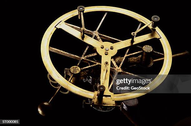 antique navigational tool - antique stockfoto's en -beelden