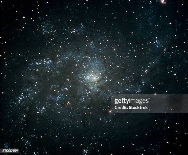 spiral nebula in triangulum - spiral foto e immagini stock