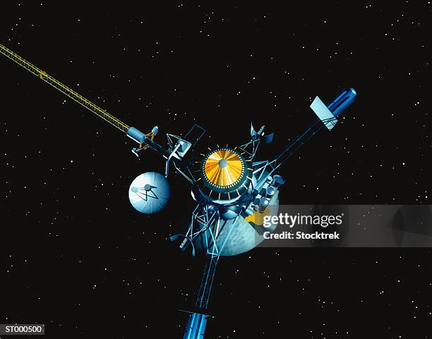 galileo probe in space - unmanned spacecraft stock pictures, royalty-free photos & images