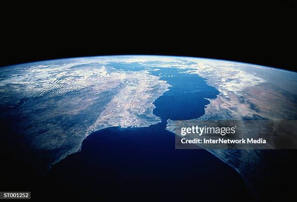 strait of gibraltar - africa from space stock pictures, royalty-free photos & images