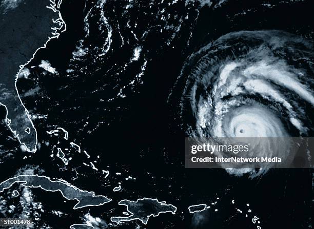 hurricane felix from space - hurricane felix stock pictures, royalty-free photos & images