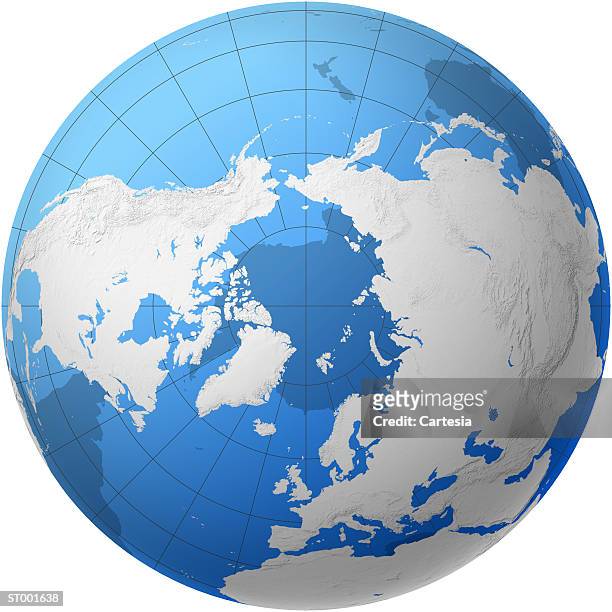 transparent globe -- northern hemisphere - hallmark channel presents a holiday christmas world premiere screening of northpole stockfoto's en -beelden