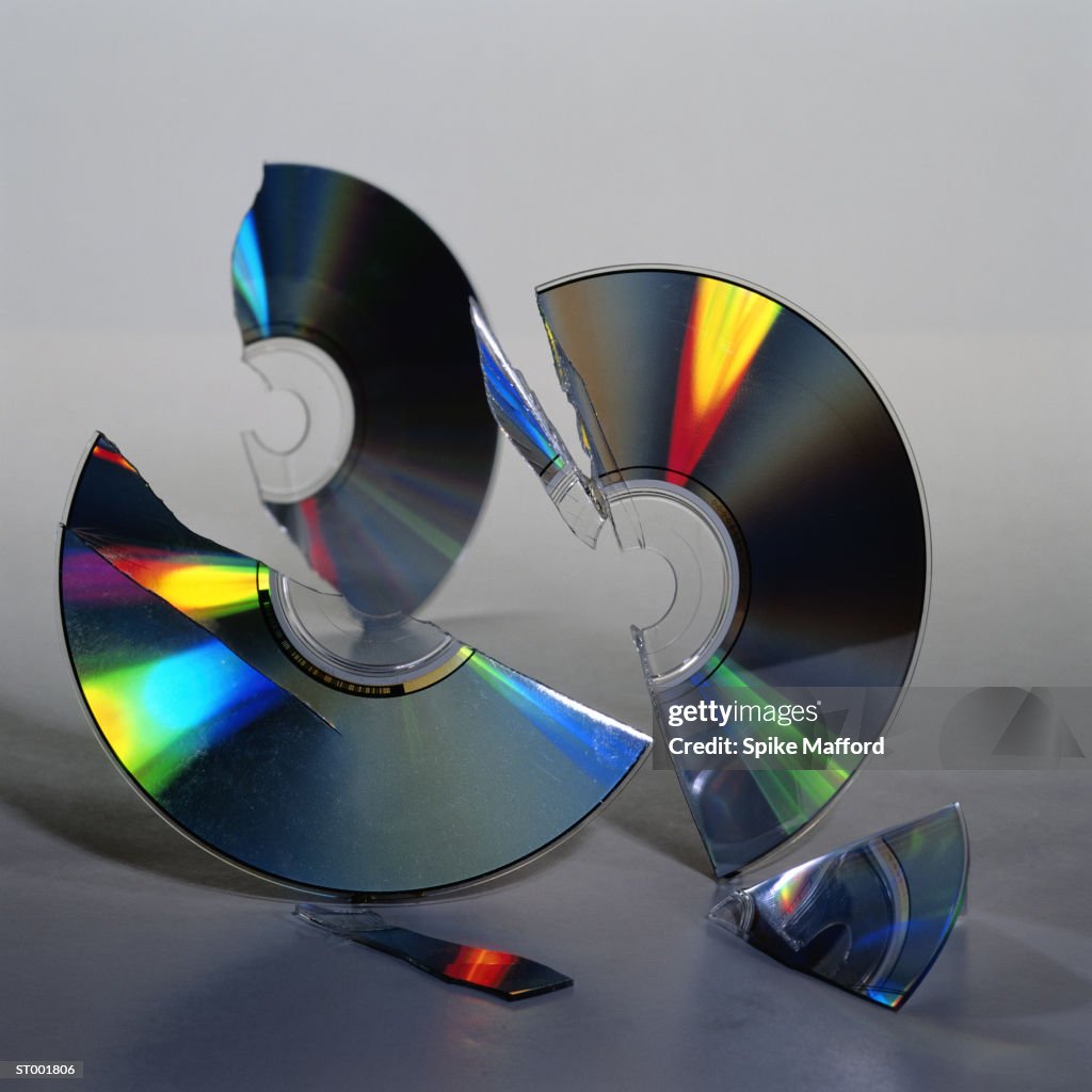Disc Exploded Broken Compact Disc High-Res Stock Photo - Getty Images