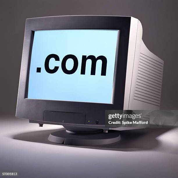 .com on a computer monitor - com ストックフォトと画像