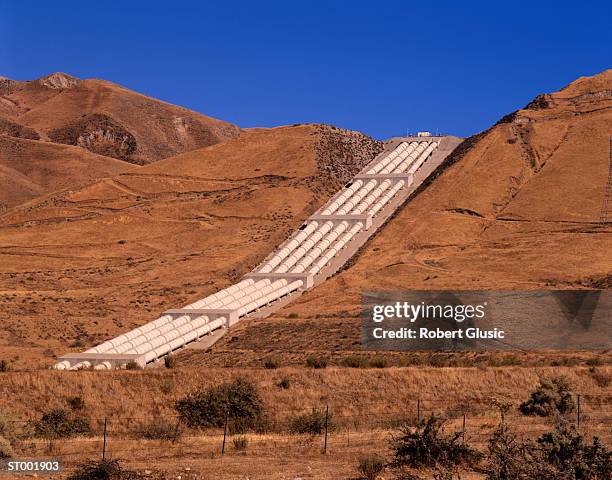 water pumping station - wasserpumpanlage stock-fotos und bilder