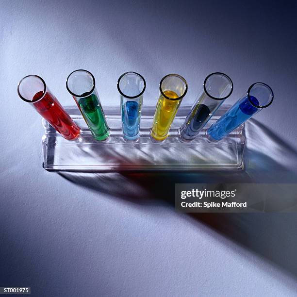 test tubes from above - test tube rack stock pictures, royalty-free photos & images