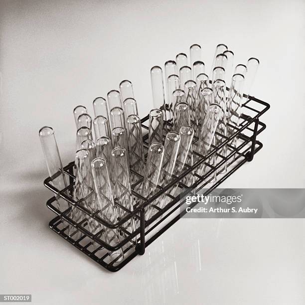 test tubes in test tube rack - test tube rack stock pictures, royalty-free photos & images