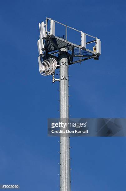 cellular telephone repeater tower - don farrall stock pictures, royalty-free photos & images