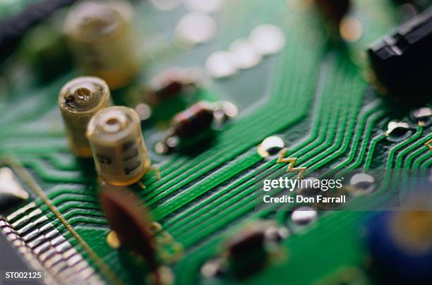 circuit board close-up - don farrall stock pictures, royalty-free photos & images