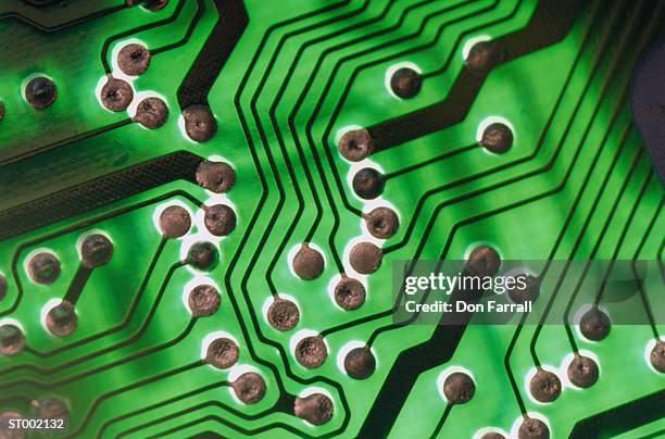 circuit board close-up - don farrall stock pictures, royalty-free photos & images