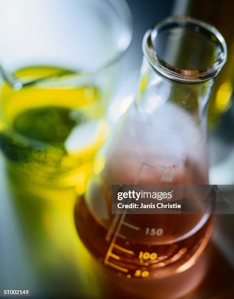 beaker and flask - christie stock pictures, royalty-free photos & images