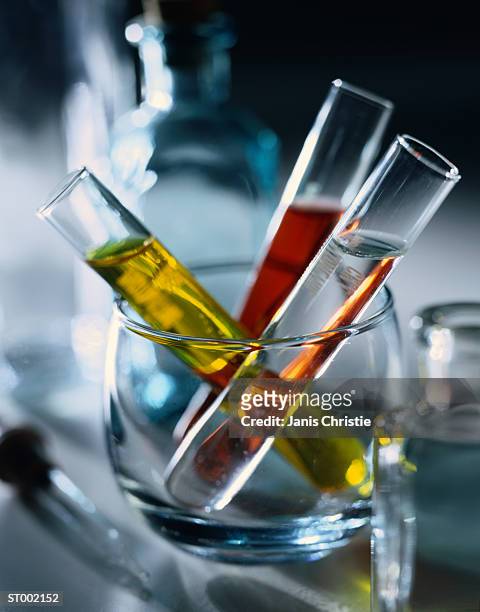 test tubes in glass - christie stock pictures, royalty-free photos & images