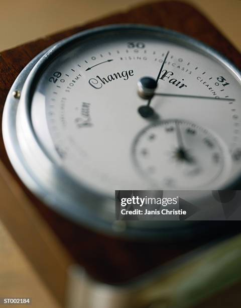 barometer close-up - christie stock pictures, royalty-free photos & images