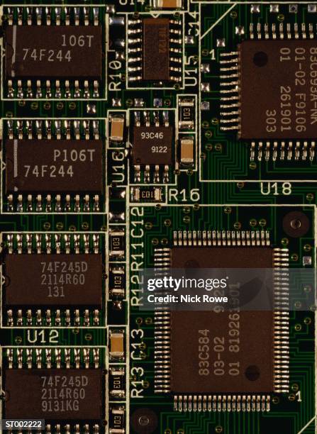 circuit board detail - nick stock-fotos und bilder