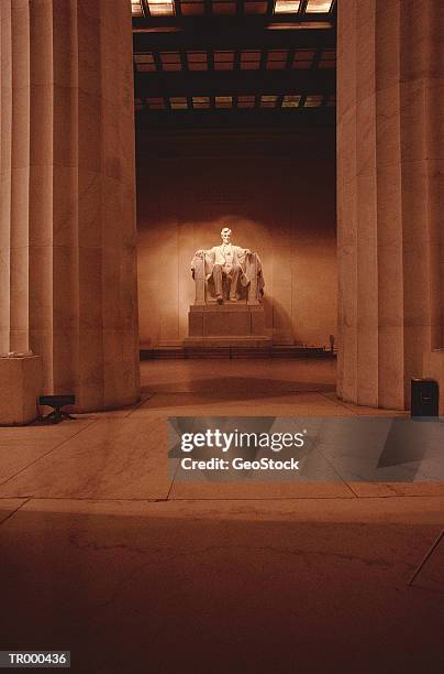 lincoln memorial - metamorf gesteente stockfoto's en -beelden