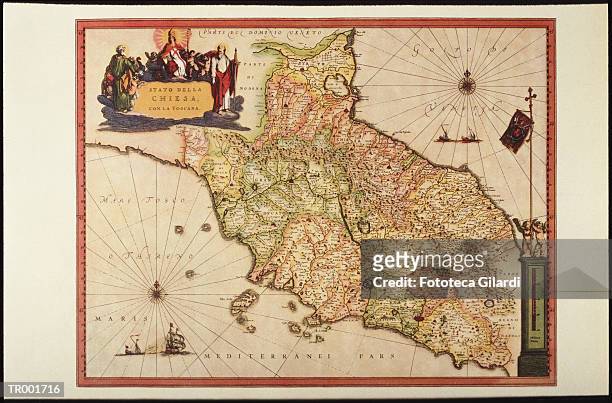italy, vatican church state,  tuscany, elba island, and marche region - region stock illustrations
