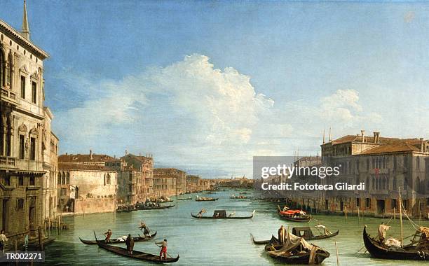 stockillustraties, clipart, cartoons en iconen met the grand canal from palazzo balbi - the palazzo