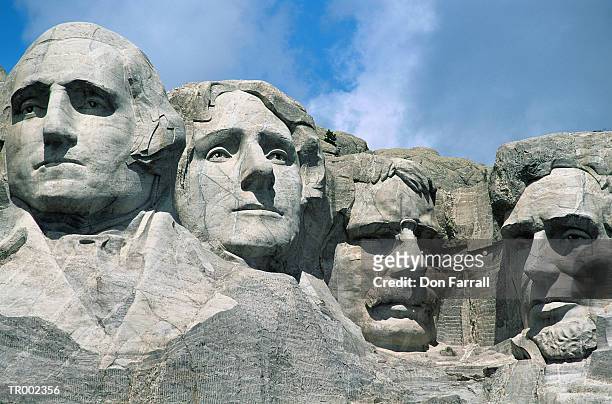 mount rushmore close-up - don farrall stock pictures, royalty-free photos & images