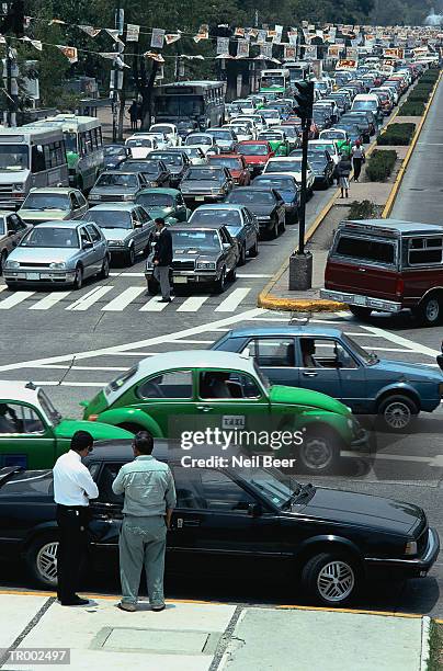 mexico city traffic - central mexico stock pictures, royalty-free photos & images