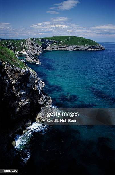 coastal feature of llanes - queen letizia of spain attends the opening of the international music school summer courses by princess of asturias foundation stockfoto's en -beelden