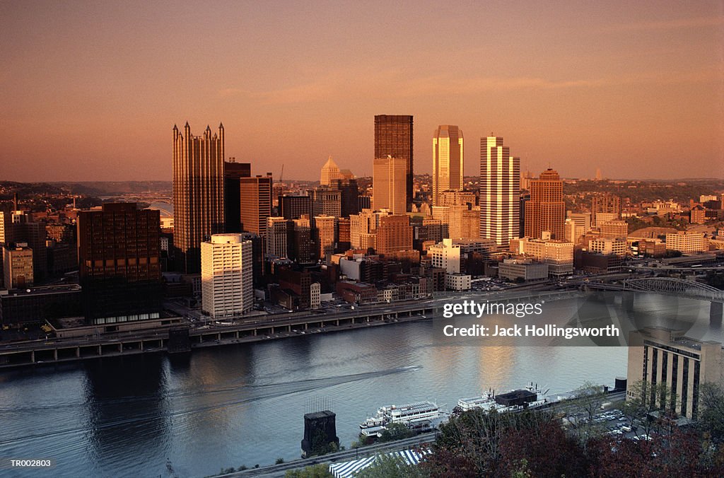 Sunset in Pittsburgh, Pennsylvania