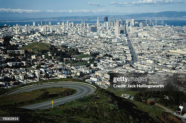 aerial view of san francisco - francisco stock pictures, royalty-free photos & images