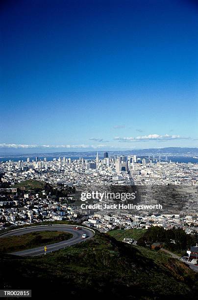 aerial view of san francisco - san stock pictures, royalty-free photos & images