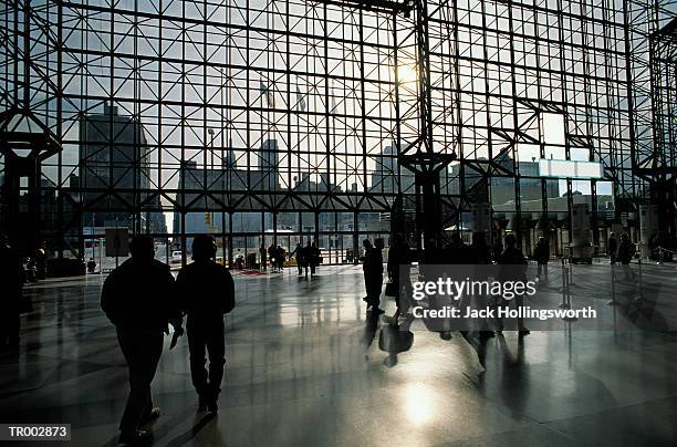 inside a convention center - key speakers at the international economic forum of the americas conference of montreal stockfoto's en -beelden