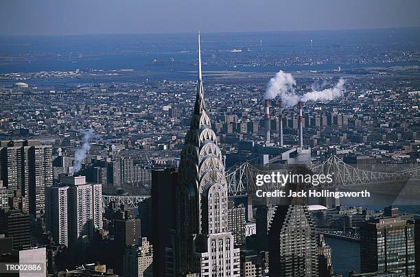 aerial view of new york city - upper midtown manhattan stock pictures, royalty-free photos & images