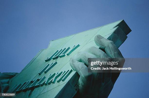 statue of liberty detail - liberty island stock pictures, royalty-free photos & images