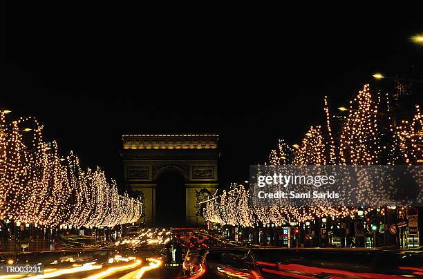 champs elysees - paris rive droite photos et images de collection