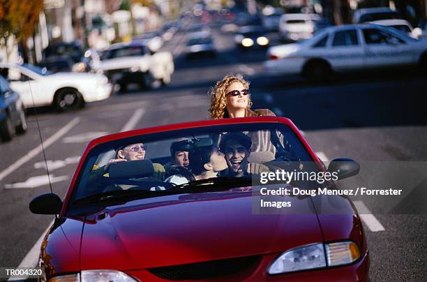 convertible joyride - doug stock pictures, royalty-free photos & images