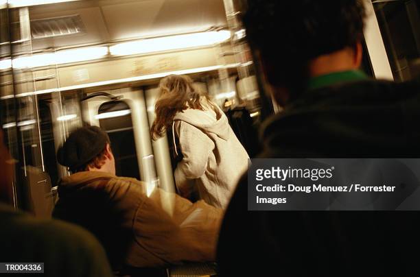 passengers on train - doug stock pictures, royalty-free photos & images