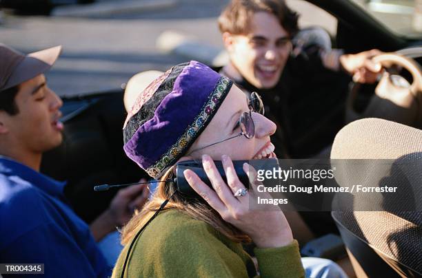 girl on car phone - doug stock pictures, royalty-free photos & images
