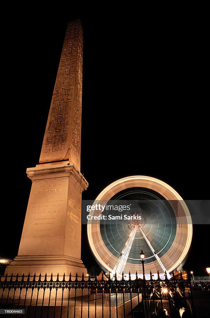Obelisk and Ferris Wheel at Place de la Concorde