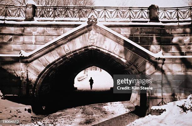 old bridge - unknown gender stock pictures, royalty-free photos & images