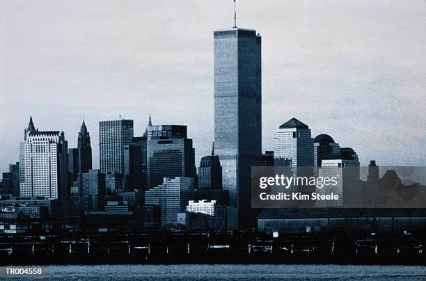 new york city skyline - tommy hilfiger and gq honor the men of new york at the tommy hilfiger fifth avenue flagship stockfoto's en -beelden