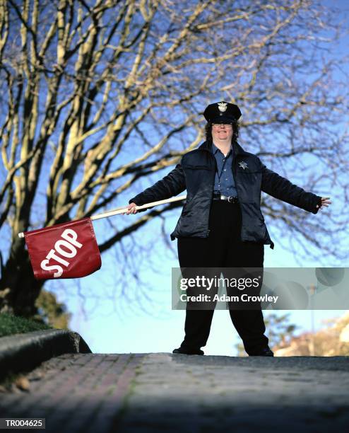 crossing guard - only mid adult women stock pictures, royalty-free photos & images