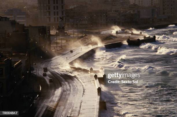 stormy highway in cuba - greater antilles stock pictures, royalty-free photos & images