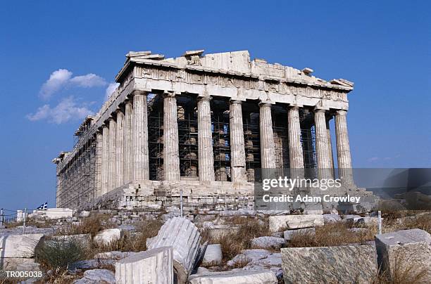 the parthenon - zentralgriechenland stock-fotos und bilder