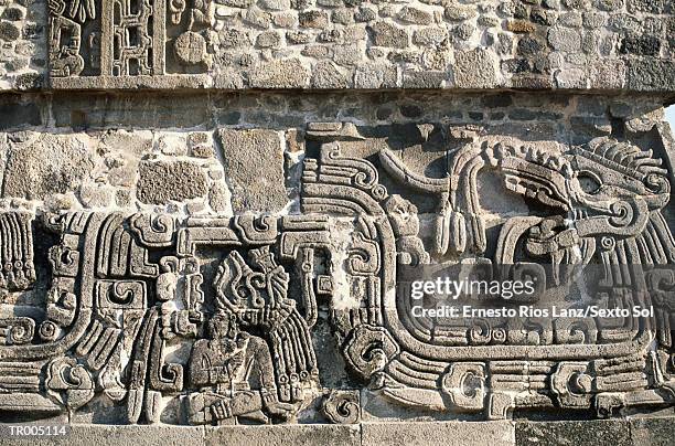 xochicalco - central mexico stock pictures, royalty-free photos & images