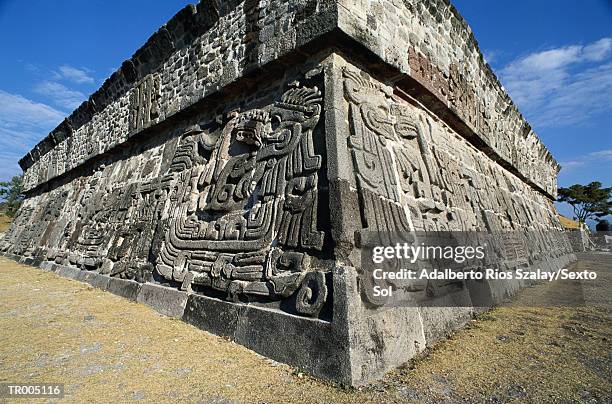 xochicalco - central mexico stock pictures, royalty-free photos & images