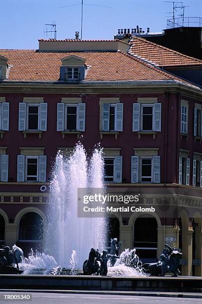 fountain in nice - martial ストックフォトと画像