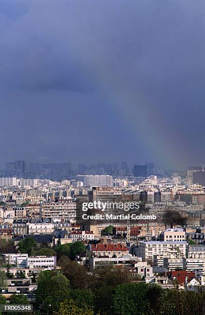 rainbow over paris - martial stock pictures, royalty-free photos & images