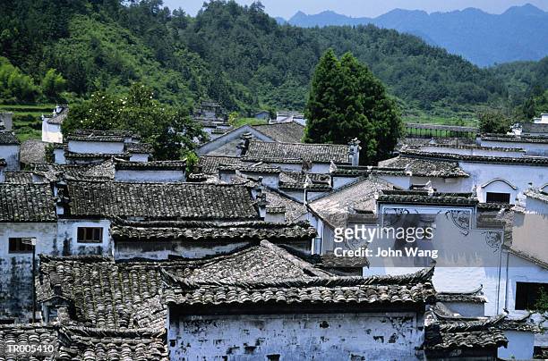 chinese village - wange an wange stock pictures, royalty-free photos & images