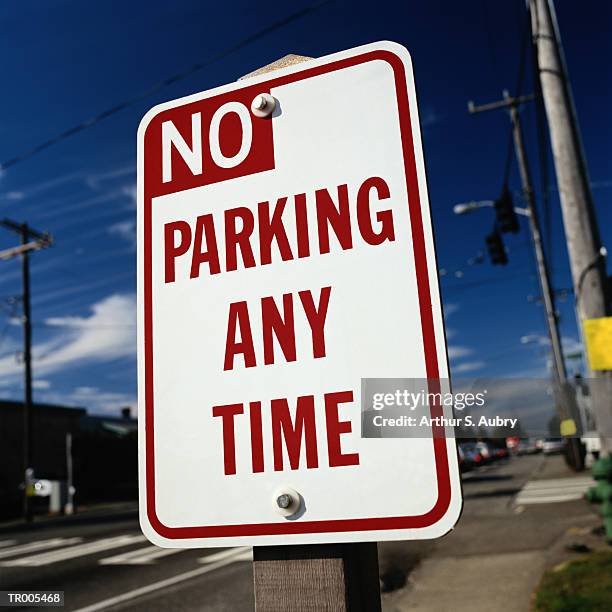 no parking sign - no stock pictures, royalty-free photos & images