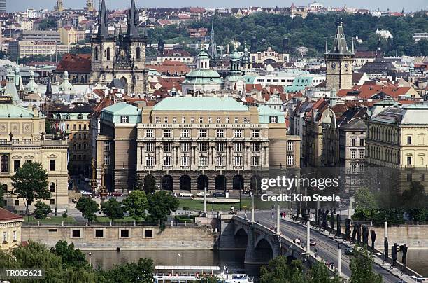 view of prague - kim stock pictures, royalty-free photos & images