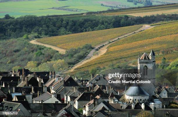 village of irancy - irancy photos et images de collection